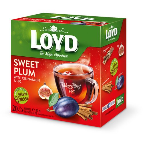 Tea Loyd piramis HOT szilva-füge-fahéj 40g
