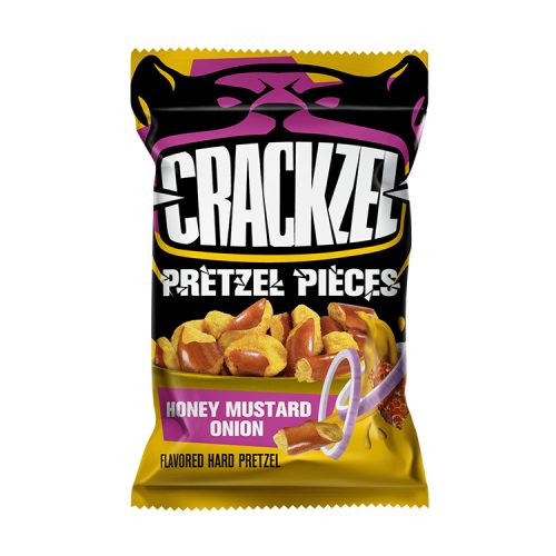 Crackzel mézes mustáros és vöröshagyma ízű perecdarabok - 65g