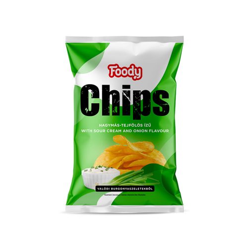 Foody chips hagymás-tejfölös ízű - 40g