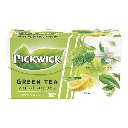 Pickwick zöldtea variációk (citrom, menta, jázmin, pure) - 35g