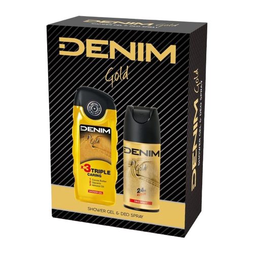 DENIM Gold ajándékcsomag (deo spray 150 ml + tusfürdő 250ml)