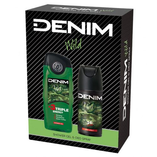 DENIM Wild ajándékcsomag (deo spray 150 ml + tusfürdő 250ml)