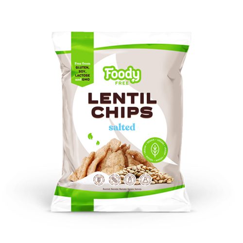 Foody free lencsechips sós - 50g