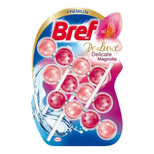 Bref DeLuxe WC frissítő Delicate Magnolia - 3x50g