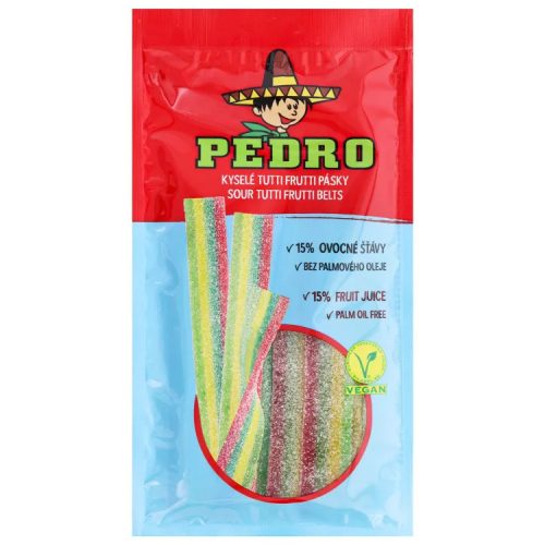 Pedro gumicukor tutti frutti belts vegán - 80g