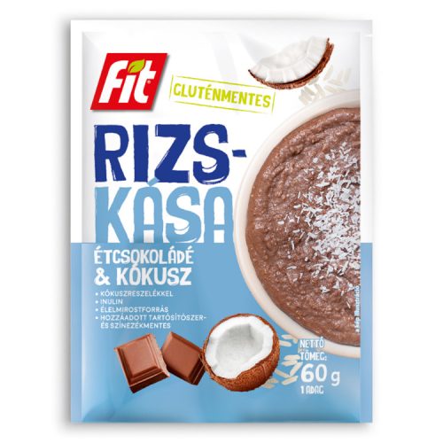 Fit rizskása étcsokoládé & kókusz gluténmentes - 60 g