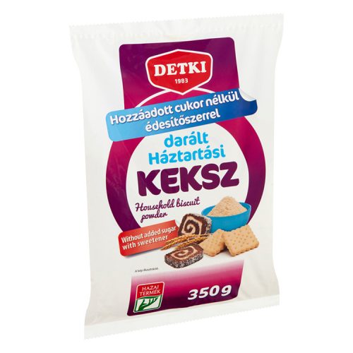 Detki darált háztartási keksz hozzáadott cukor nélkül,édesítőszer-350g