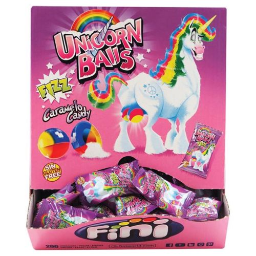 Fini Unicorn Balls egyszemes töltött rágó - 5g