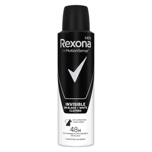 Rexona Men izzadásgátló spray Invisible B&W - 150 ml