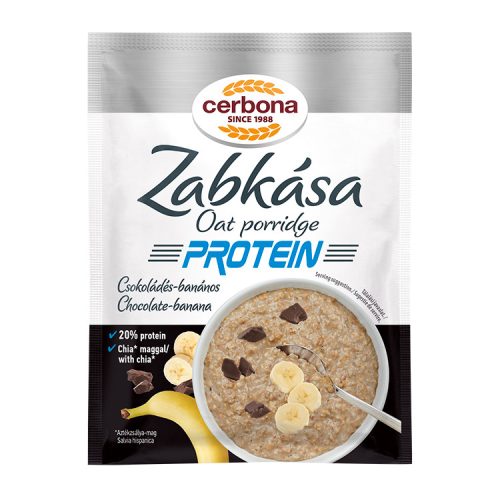 Cerbona zabkása Protein csokoládés-banános - 60 g