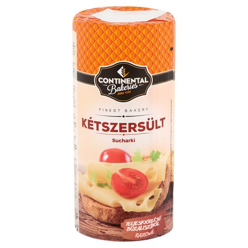 CONTINENTAL kétszersült kerek teljes kiőrlésű - 125g