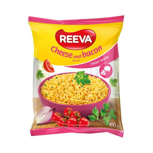 REEVA instant tésztaleves sajtos-baconos íz - 60g