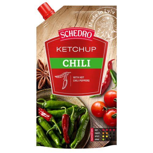 SCHEDRO ketchup chilis ízesítéssel - 250g