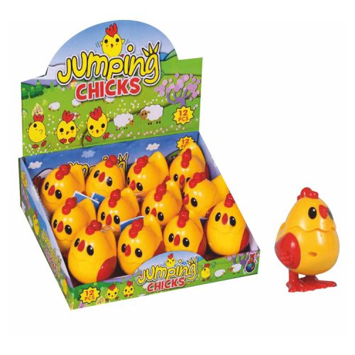 Jumping chicks játék cukorkával - 12x5g