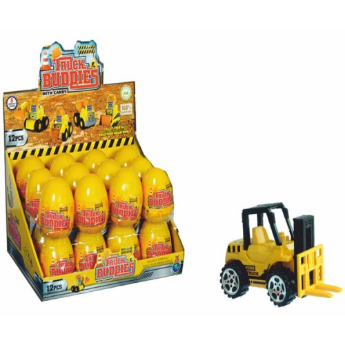 Truck buddies munkagépek játék cukorkával - 24x5g