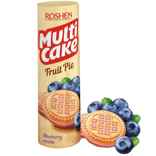 Roshen Multicake áfonyás krémmel töltött keksz - 180 g