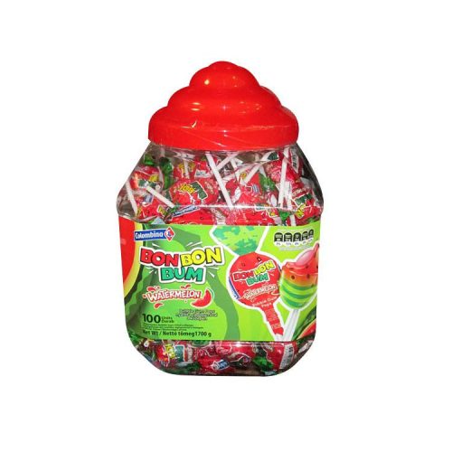 Bon bon bumm rágós nyalóka watermelon - 17g