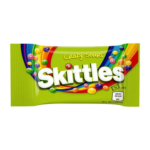 Wrigleys Skittles Crazy Sours cukorka - 38g