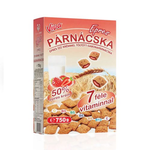 Viva töltött gabonapárna epres - 750 g