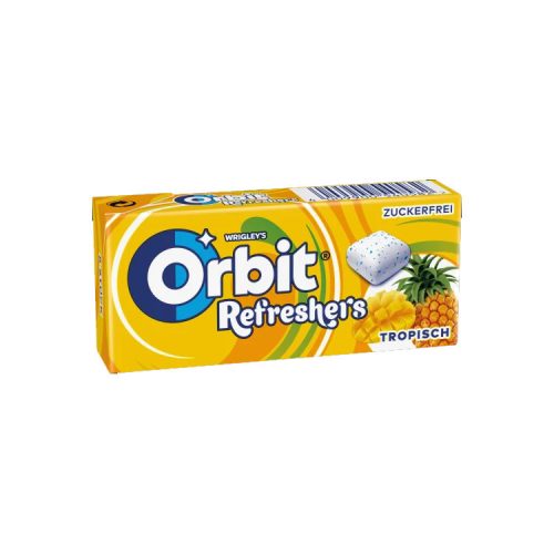 Wrigleys Orbit Refreshers Handypack Tropical, cukormentes - 17,9g