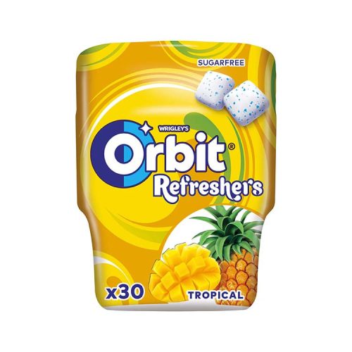 Wrigleys Orbit Refreshers Bottle Tropical, cukormentes - 67g