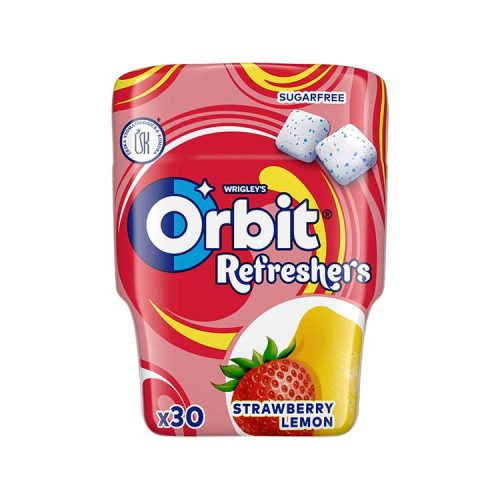 Wrigleys Orbit Refreshers Bottle Strawberry-Lemon, cukormentes - 67g