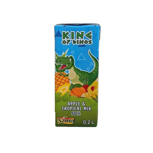 Szobi Dino alma-trópusi ízű üdítőital 50% - 200ml