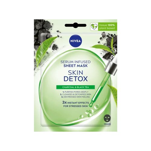 Nivea fátyolmaszk Skin Detox szérummal átitatott - 1 db