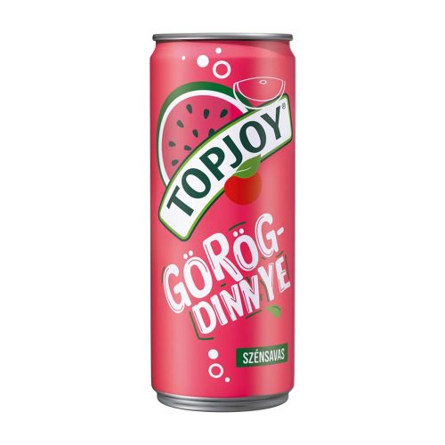 Topjoy Szénsavas Görögdinnye ízű fémdobozos üdítőital- 330Ml