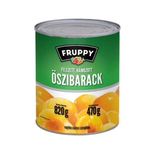 Fruppy Őszibarackbefőtt felezett - 820g