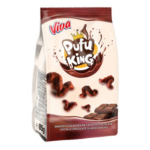 Viva Pufu King csokoládéval bevont snack - 85 g