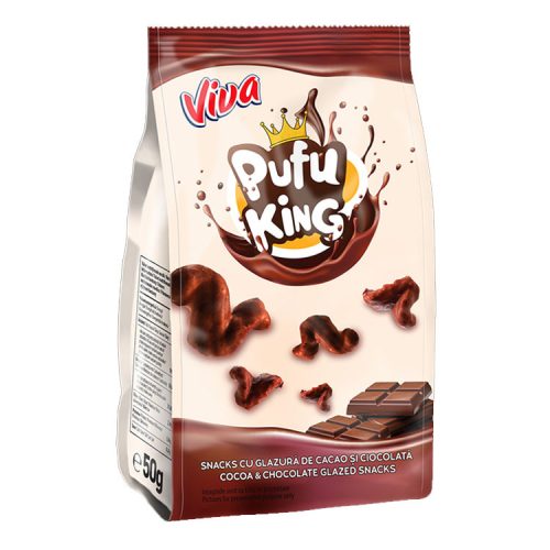 Viva Pufu King snack csokolédával bevont snack - 50g