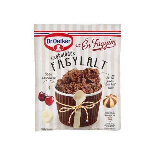 Dr.Oetker csokoládés fagylaltpor - 96g