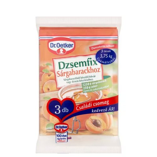 Dr.Oetker dzsemfix sárgabarack 3x20g