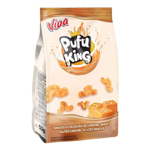 Viva Pufu King sós karamellával bevont snack - 50g