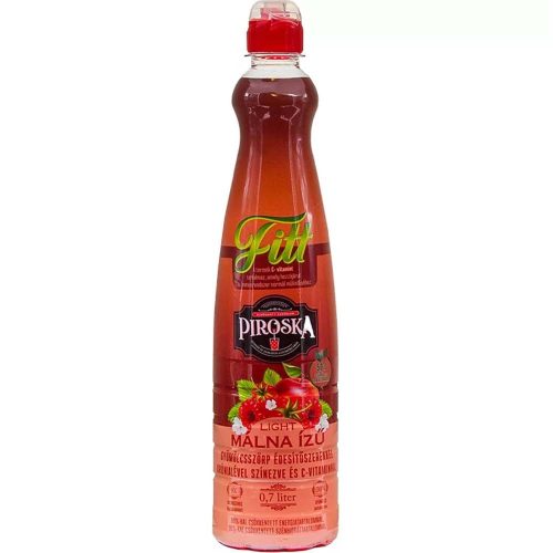 Piroska Fitt Light málna ízű gyümölcsszörp - 700ml