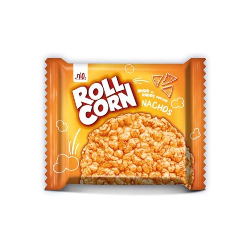 NIO Roll Corn Nachos ízű puffasztott kukorica- és rizstallér - 30g