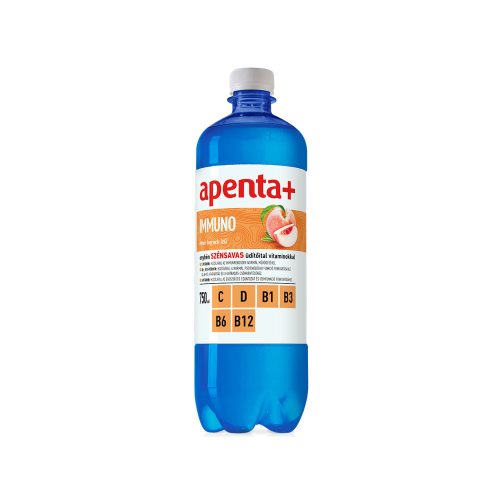 Apenta+Immuno fehér barack ízű szénsavas ital - 750ml