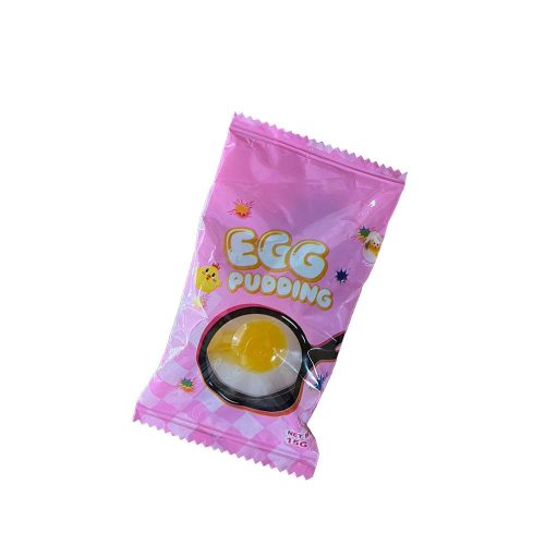 "Egg Pudding" gyümölcs ízű "tükörtojás" pattógós cukorkával - 15g