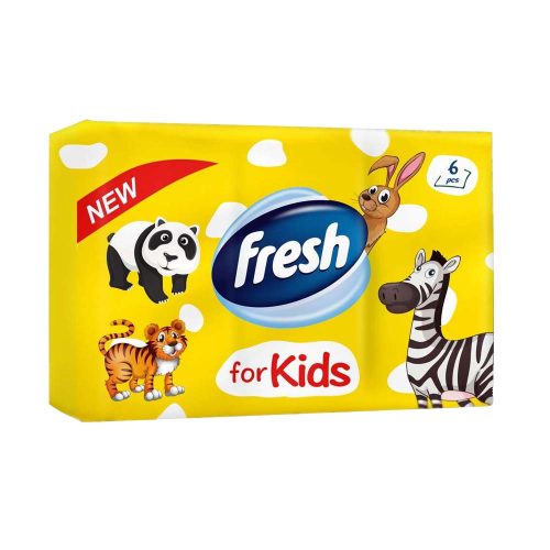 Fresh illatos papír zsebkendő KIDS - 6x10 db