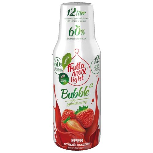 FruttaMax Light szamóca ízű gyümölcsszörp - 500 ml