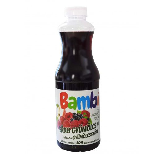 Bambi light erdeigyümölcs ízű gyümölcsszörp - 1000ml