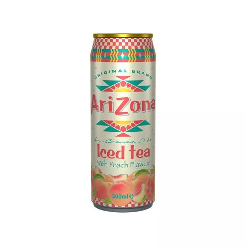 AriZona fekete tea barack fémdoboz - 500 ml