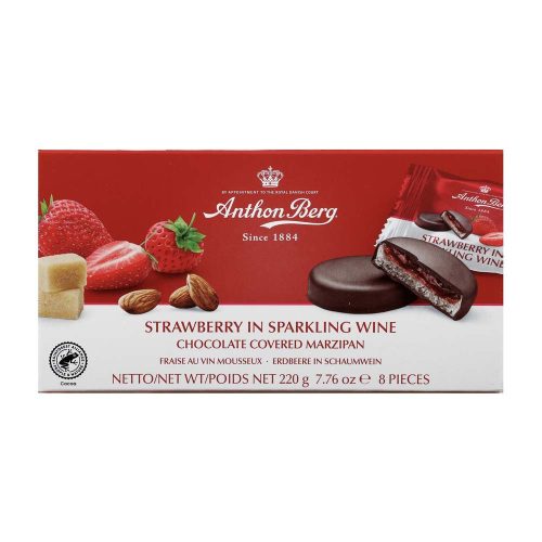 Anthon Berg Strawberry in Champagne marcipán csokoládé bevonattal - 220g