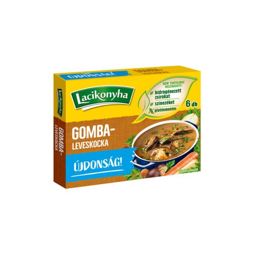 Lacikonyha gombaleveskocka sócsökkentett - 60 g