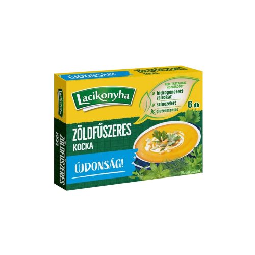 Lacikonyha zöldfűszeres kocka sócsökkentett - 60 g