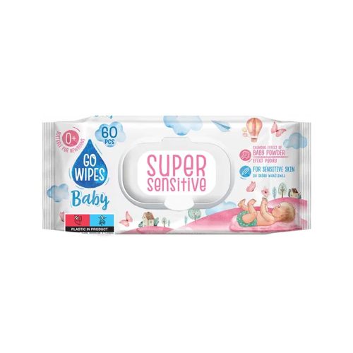 GOWIPES Baby Super sensitive Flip-Top nedves törlőkendő - 60db