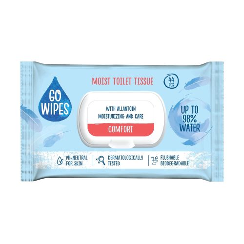 GoWipes Comfort Flip-Top nedves toalettpapír - 44db