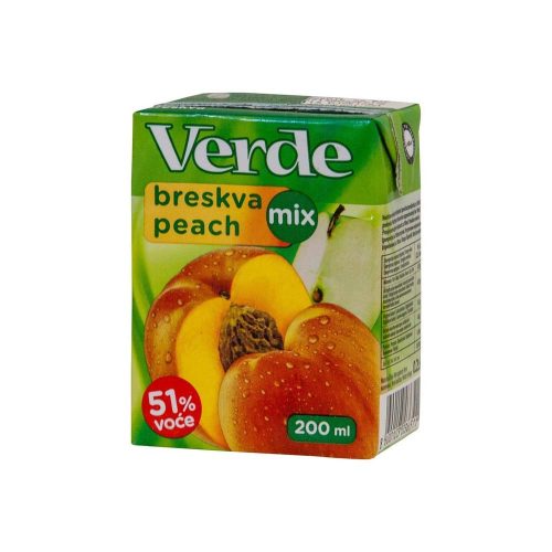 Verde őszibarack-alma nektár 51% - 200 ml