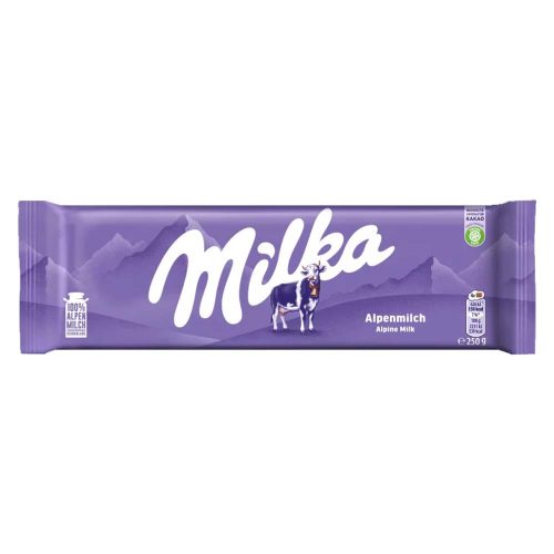 Milka táblás tejcsokoládé - 250g